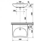 Раковина больничная Jika Mio 64x55 1371.4.000.104.1   