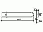 Полотенцедержатель неповоротный 465 mm хром 30018010000 Артикул: 30018010000
