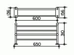 Полочка для полотенец 600 mm хром 02175010000 Артикул: 02175010000