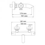 Berkel 4811 Thermo Термостатический смеситель для ванны