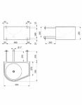 Умывальник Delabie DUO S TC L 160370