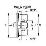 Порционный кран Presto P 120 B 38335 для писсуара