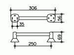 Поручень Keuco City.2 250 мм хром Артикул: 02707010000