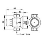 Порционный кран Presto P 50 38022 для душа