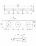 Коллективный умывальник Delabie TRIPLO RP 121750