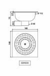 Напольный сифон на плате DELABIE  684000