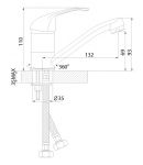 A35-22U - Смеситель одноручный для умывальника