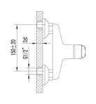 LM3103C - Смеситель для душа, хром