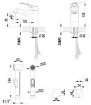 LM3116C - Cмеситель для умывальника и биде, хром