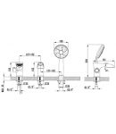 LM3245C - Смеситель для ванны встраиваемый, на 3 отверстия, с аксессуарами, хром