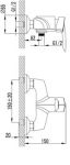 LM3503C -  Смеситель для душа, хром