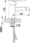 LM3508C -  Смеситель для биде, хром