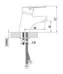 LM4106C - Смеситель для умывальника монолитный, хром