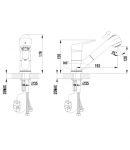 LM4150C - Смеситель для кухни с вытяжным изливом, хром