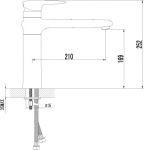LM4404C -  Смеситель для кухни, с поворотным изливом, хром