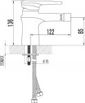 LM4408C -  Смеситель для биде, хром
