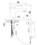 LM4416C - Смеситель для умывальника и биде, хром