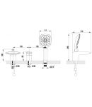 LM4445C - Смеситель для ванны встраиваемый, на 3 отверстия, с аксессуарами, хром