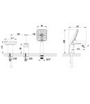 LM4545C - Смеситель для ванны встраиваемый, на 3 отверстия, с аксессуарами, хром
