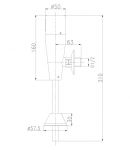 LM4654CE - Смывное устройство для писсуара, сенсорное, хром