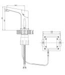 LM4655CE -  Смеситель для умывальника, сенсорный, хром