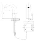 LM4656CE - Смеситель для умывальника, сенсорный, хром