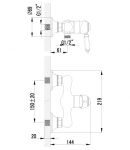 LM4803B - Смеситель для душа, бронза
