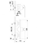 LM4903CW - Смеситель для душа, хром/белый