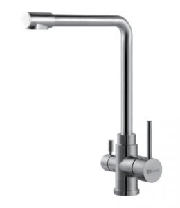 LM5060S - Смеситель для кухни с подключением к фильтру питьевой воды, сталь ― Интернет магазин сантехники. Антивандальная сантехника.