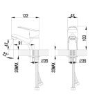 LM6556C - Смеситель для умывальника одноручный, монолитный, хром