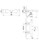 LM7832C - Смеситель для ванны термостатический, хром