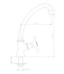 Q02-60U - Кран для холодной воды