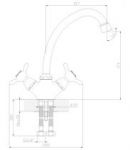 Q02-71 - Смеситель для кухни c поворотным изливом