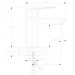 RS27-11 - Смеситель для умывальника монолитный