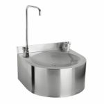 SLUN 62S – арт. № 83625 Фонтан питьевой, подвесной, с нажимной арматурой, глянцевая поверхность, 350х350х155 мм